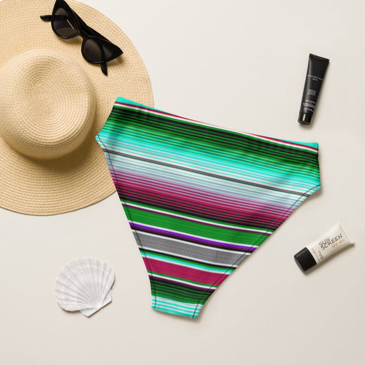 Baha Ranch Yeehaw Aqua Serape Bikini Bottom - - Swim Wear