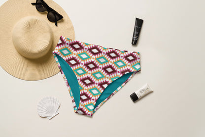 Baha Ranch Yeehaw Aztec Print Bikini Bottom - - Swimwear