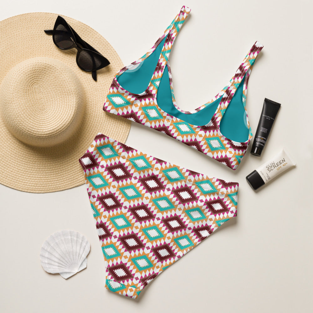 Baha Ranch Yeehaw Aztec Print Bikini - -