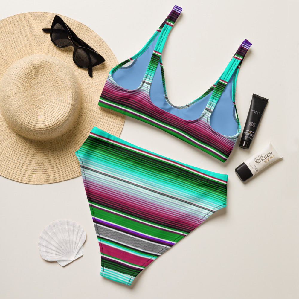Baha Ranch Yeehaw Aqua Serape Bikini - - Bikini