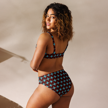 Baha Ranch Yeehaw Turquoise Zia Bikini - - swimwear