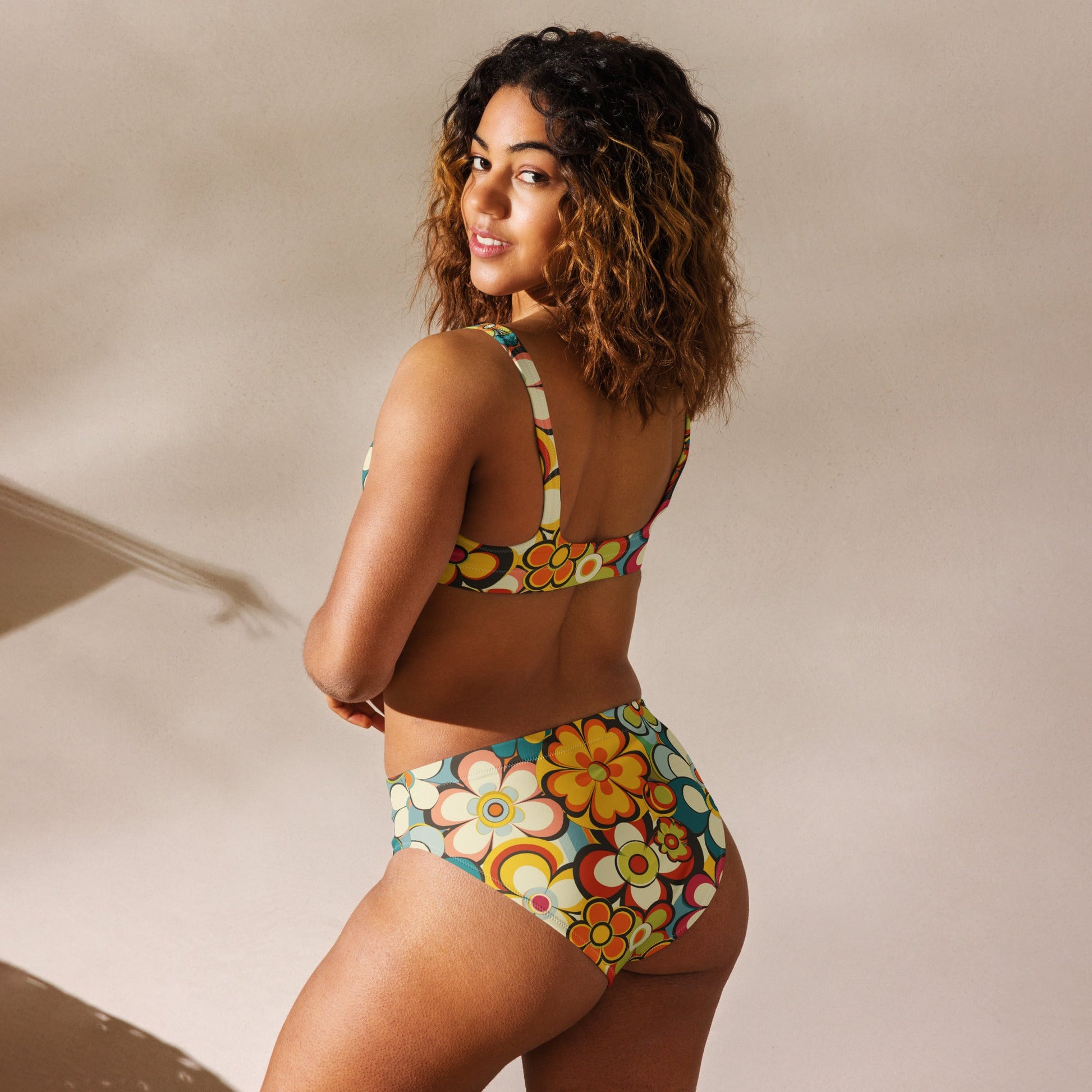 Baha Ranch Yeehaw Woodstock Retro Floral Bikini - - Swim Wear