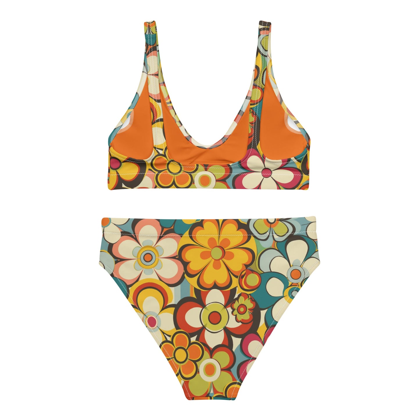 Baha Ranch Yeehaw Woodstock Retro Floral Bikini - - Swim Wear