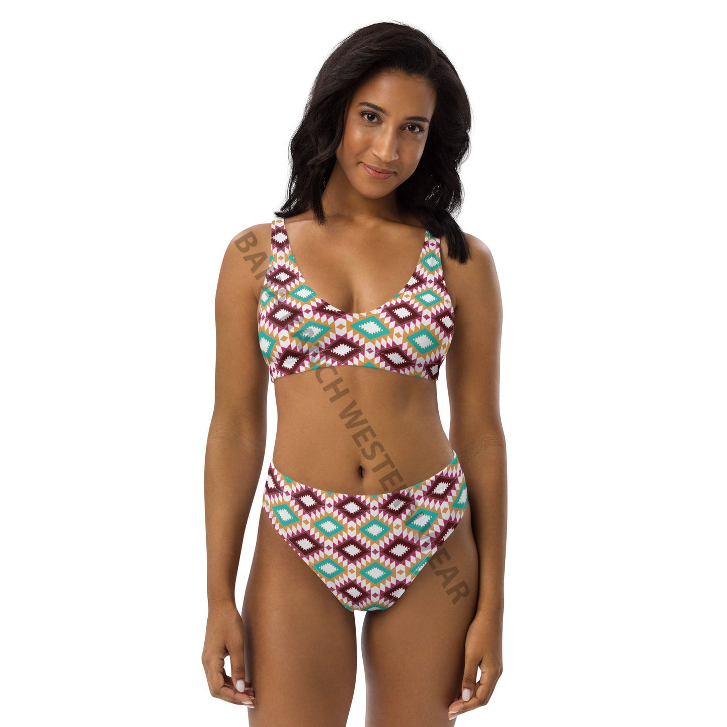 Baha Ranch Yeehaw Aztec Print Bikini - -