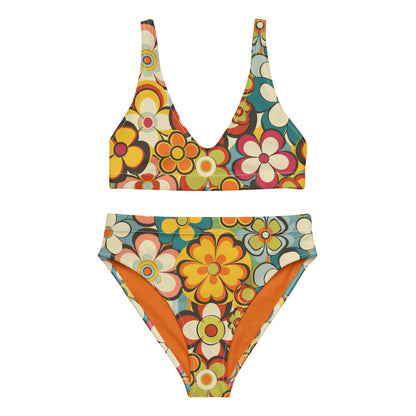 Baha Ranch Yeehaw Woodstock Retro Floral Bikini - 3XL - Swim Wear
