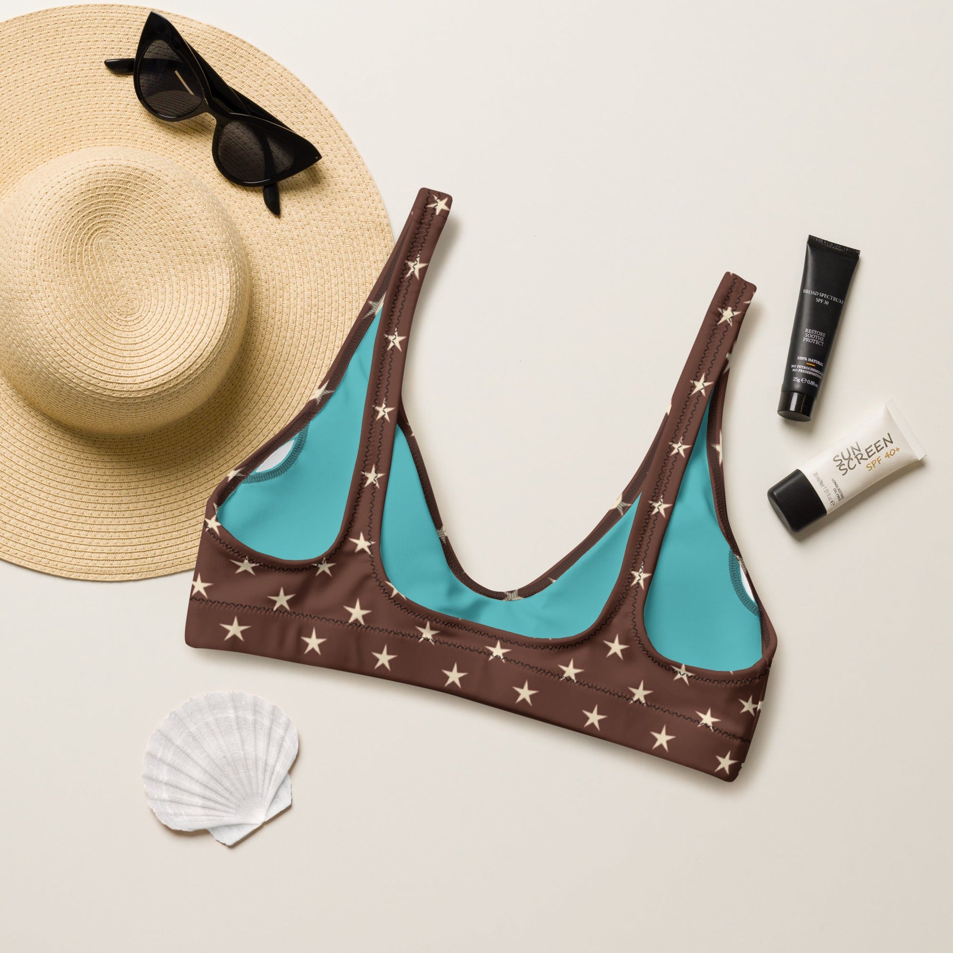 Baha Ranch Yeehaw Little Stars Bikini Top - -