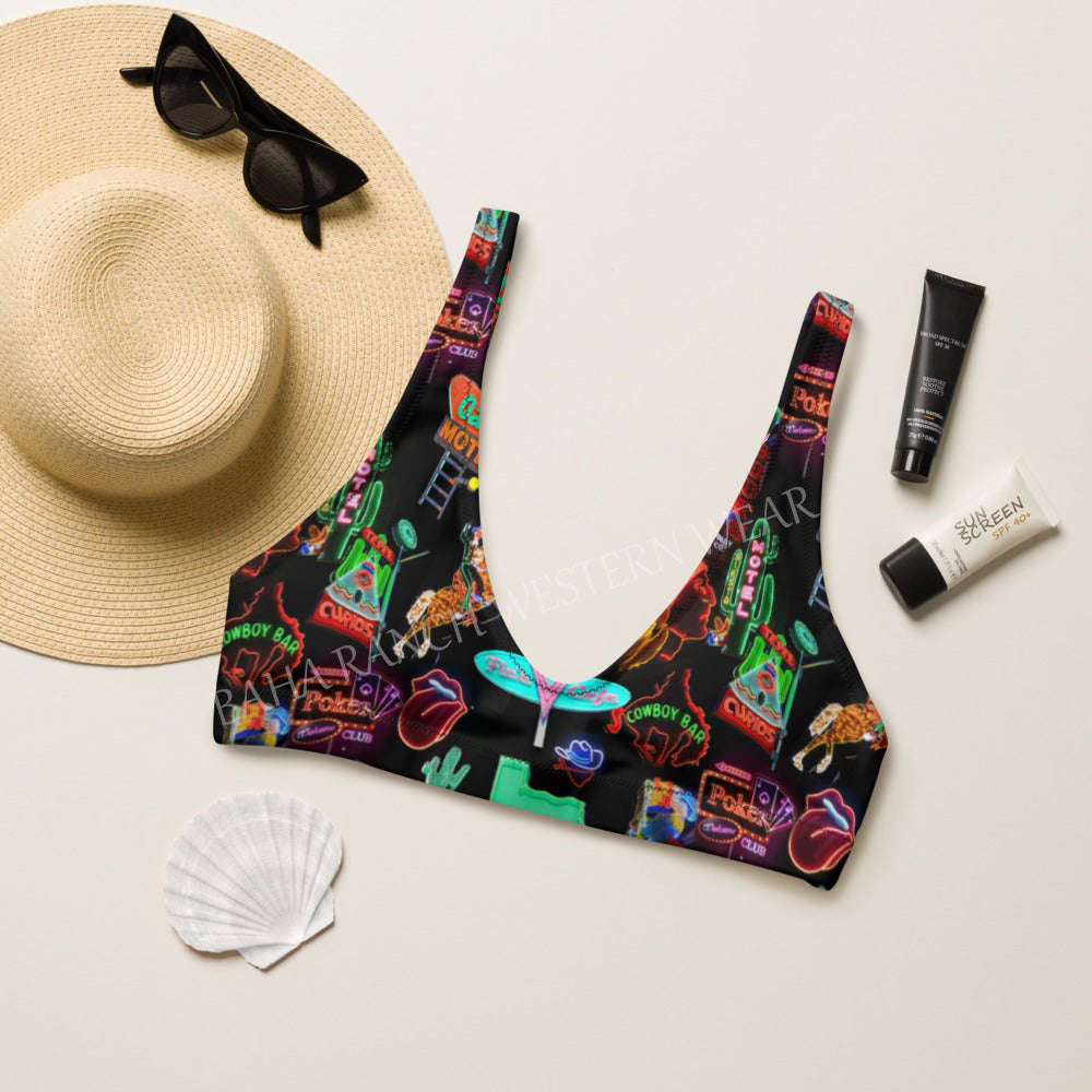 Baha Ranch Yeehaw Viva Las Vegas Bikini Top - -