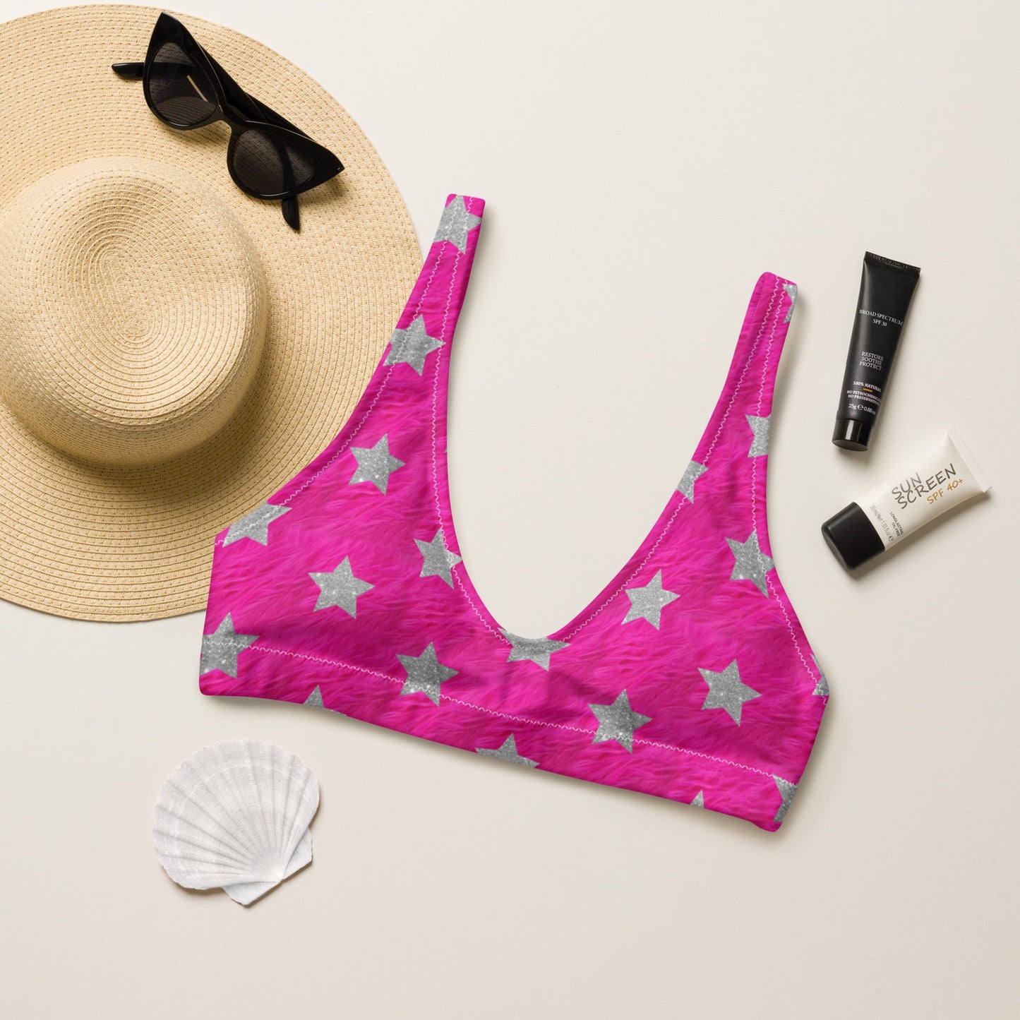 Baha Ranch Yeehaw Super Star Bikini Top - - Swim Wear