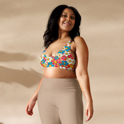 Baha Ranch Yeehaw Flower Child Retro Bikini Top - - bikini top