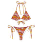 Baha Ranch Yeehaw Groovy Floral String Bikini - - Swim Wear