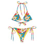 Baha Ranch Yeehaw Flower Child Retro String Bikini - - Swim Wear