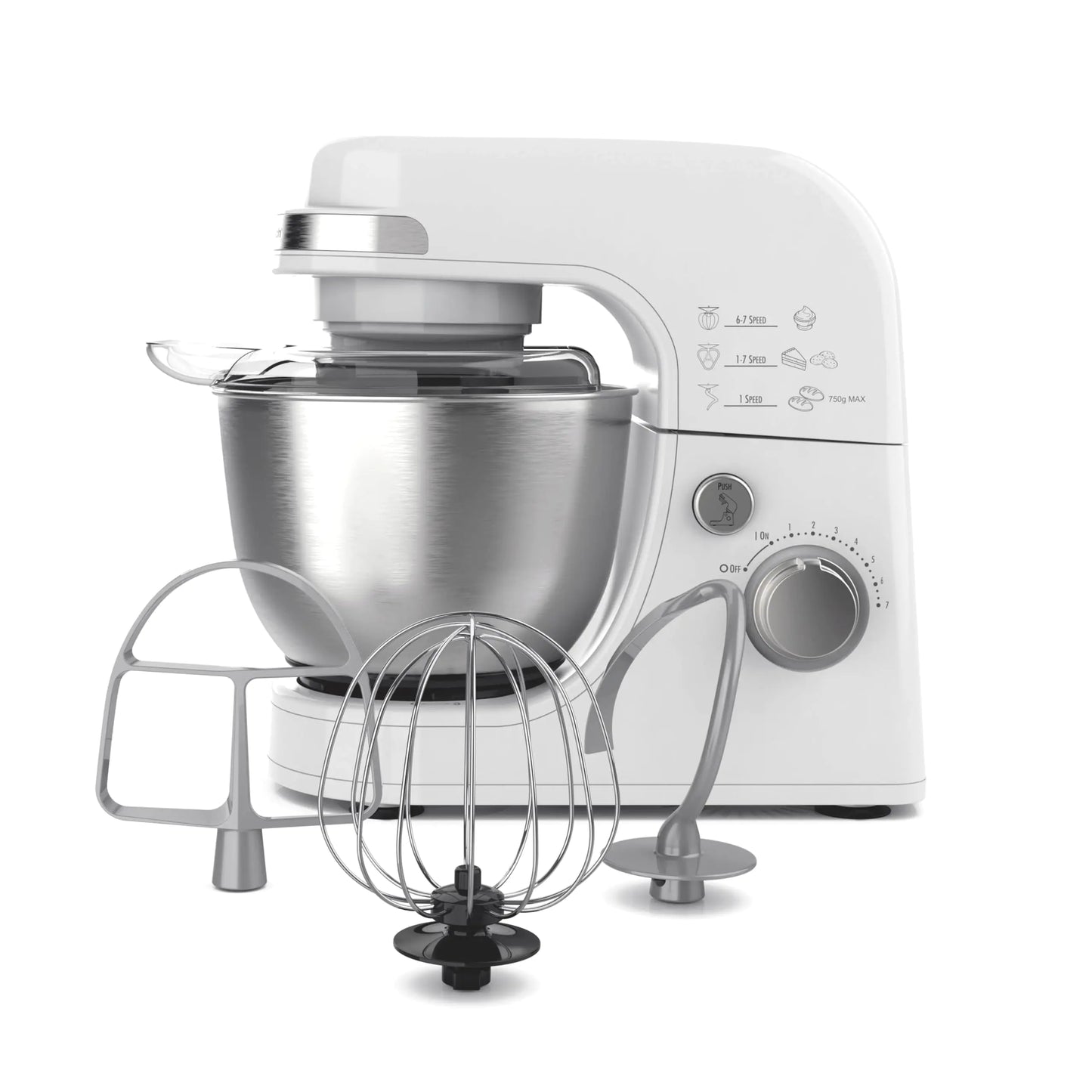 White Hamilton Beach Electric Stand Mixer 4 Quarts - - stand mixer