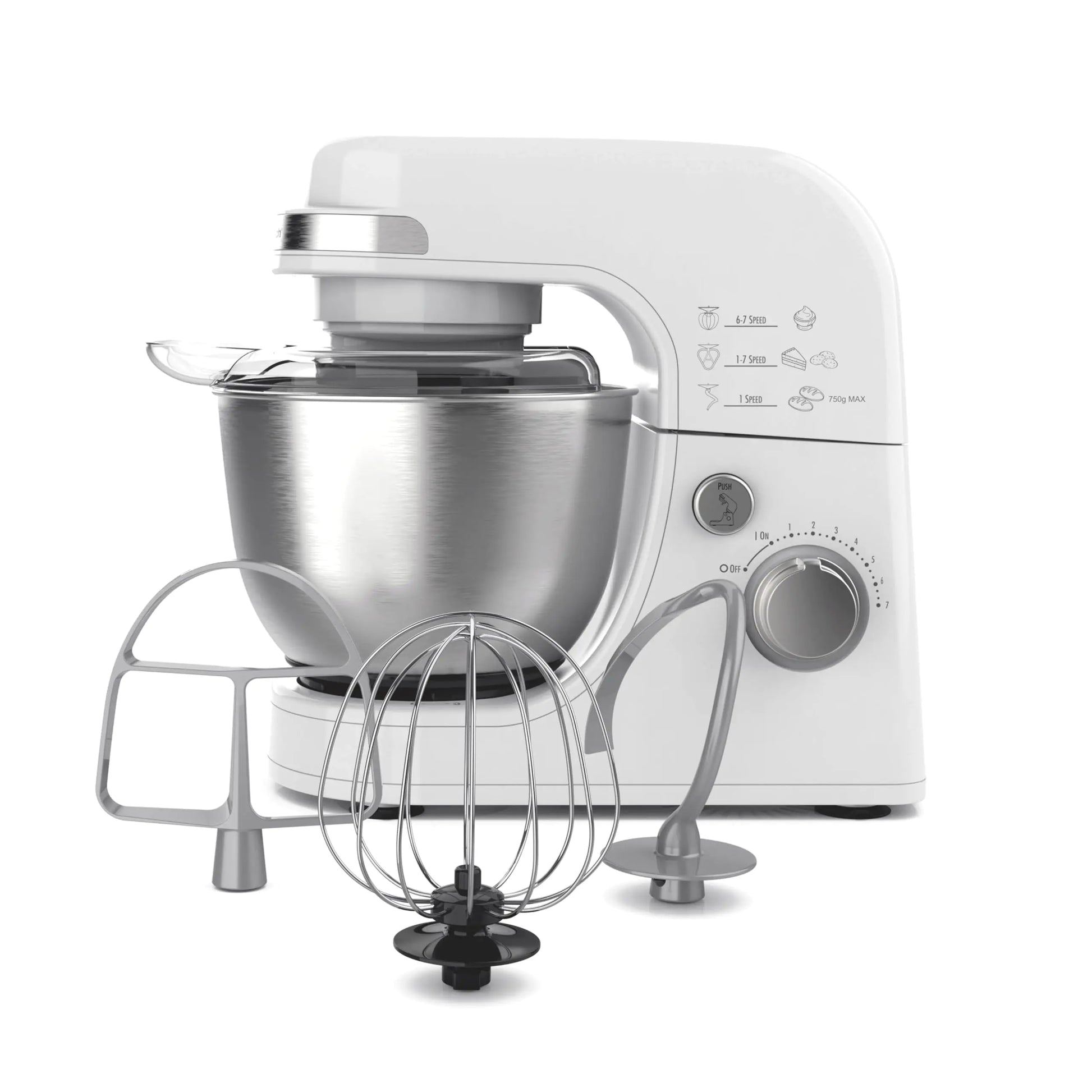 White Hamilton Beach Electric Stand Mixer 4 Quarts - - stand mixer