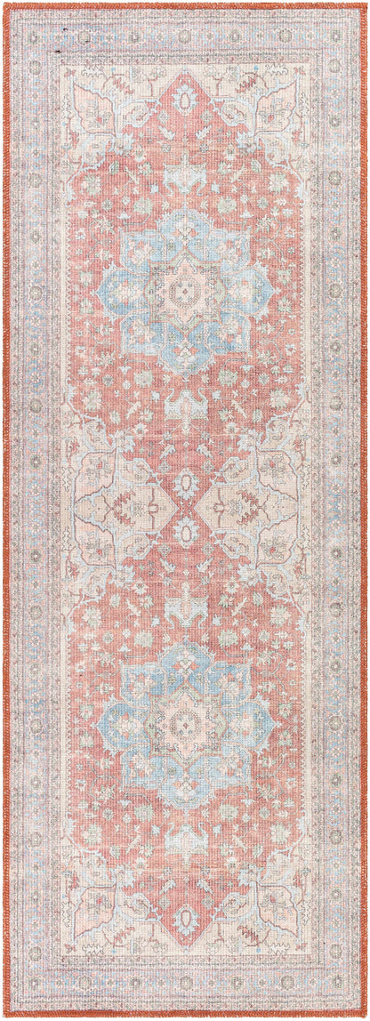 Brown Bagamanoc Medallion Washable Area Rug - 2'7'' x 7'3'' Runner - Rugs