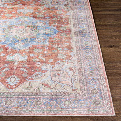 Brown Bagamanoc Medallion Washable Area Rug - - Rugs