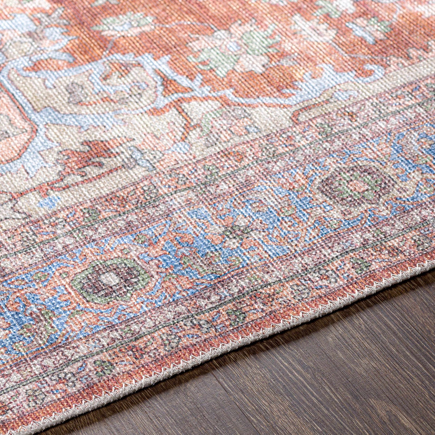Brown Bagamanoc Medallion Washable Area Rug - - Rugs