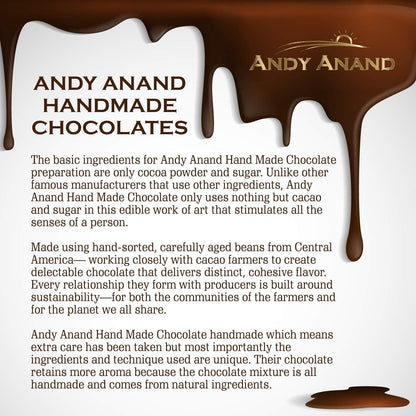Andy Anand Assorted Belgian Chocolate Truffles Gift Box, 16 pc – Handmade Creamy Filled Gourmet Chocolates, Birthday & Holiday Gift Box - - Food & Beverages > Desserts & Sweets > Chocolate