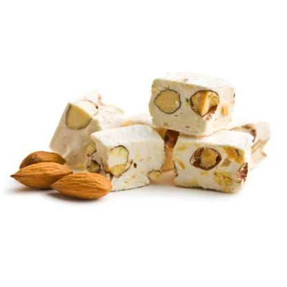 Andy Anand Sugar-Free Roasted Almond Nougat Brittle, 18 pc, 7 oz – Gluten-Free Keto Italian Torrone, Diabetic-Friendly Gourmet Gift Box - - Food & Beverages > Desserts & Sweets > Nougat