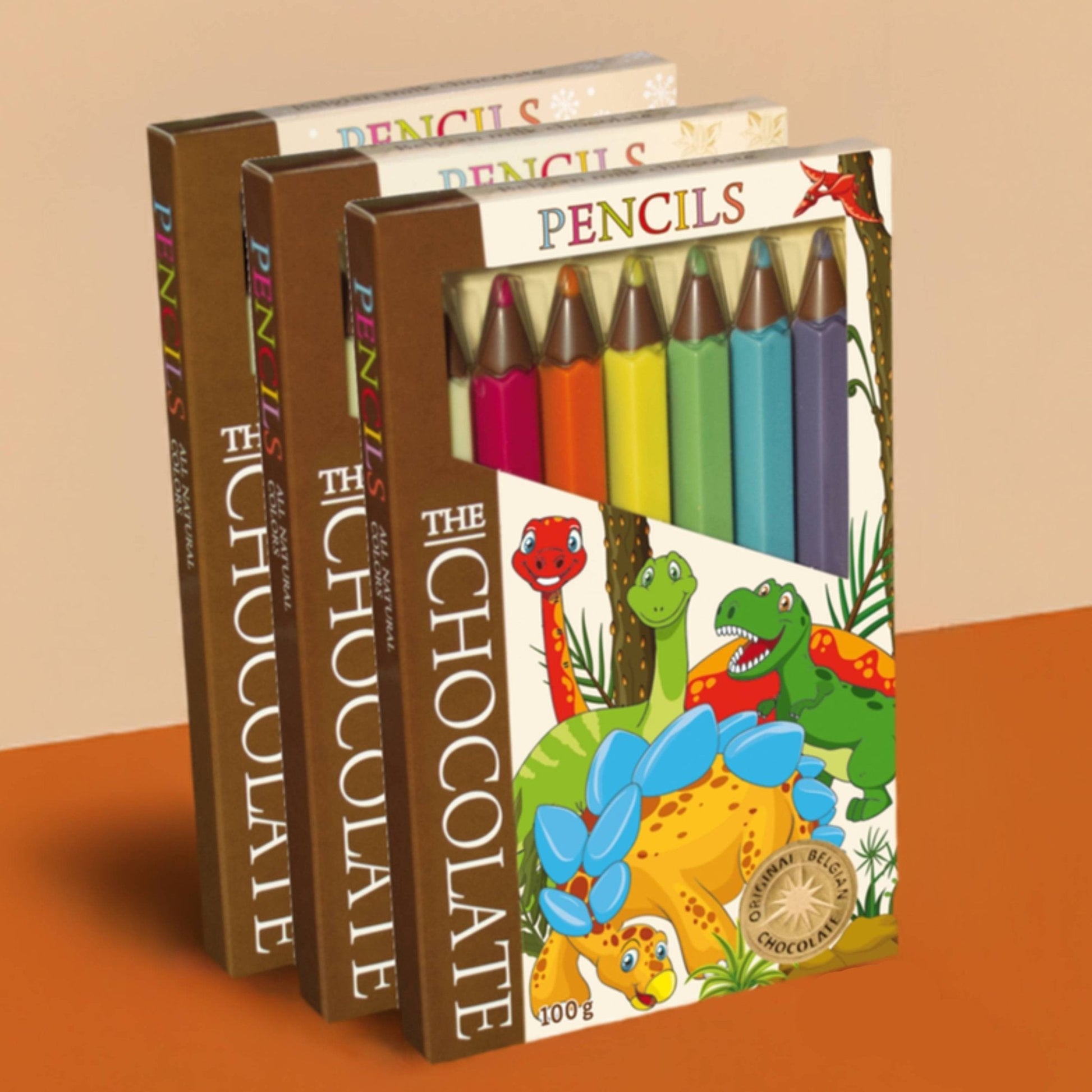 Andy Anand Milk Chocolate Crayon Boxes, 3-Pack, 21 pc – Fun Kids Chocolate Gift, 60% Cocoa Butter, Birthday, Easter & Holiday Gift Box - - Food & Beverages > Desserts & Sweets > Chocolate