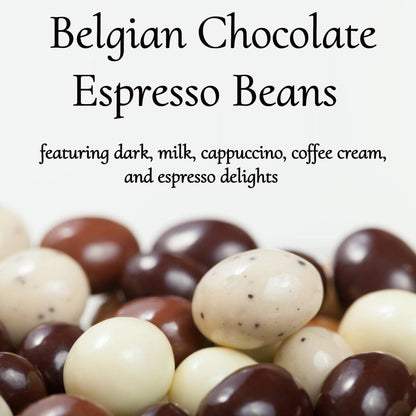 Andy Anand Espresso Coffee Belgian Chocolate Assortment, 5 Flavors, 1 lb – 60% Cocoa Butter, Gourmet Gift Box, Birthday & Holiday Occasions - - Food & Beverages > Desserts & Sweets > Chocolate