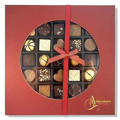 Andy Anand Gourmet Velvet Belgian Chocolate Bonbons Gift Box, 25 pc – Assorted Bon Bon Collection, European Craftsmanship, Birthday & Holiday Gift - - Food & Beverages > Desserts & Sweets > Chocolate