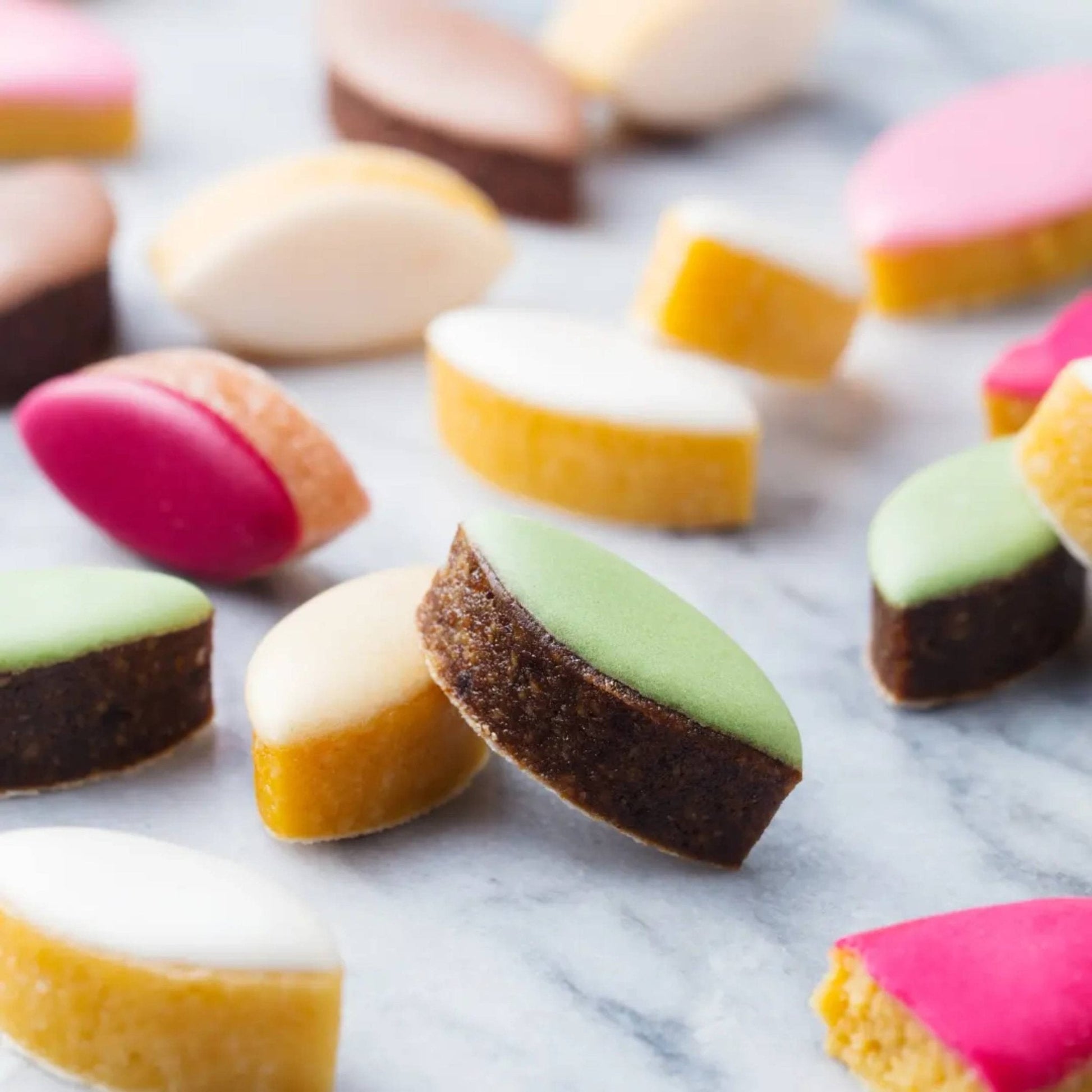 Andy Anand Calissons Almond Candy, 28 pc, 5 Flavors – Imported Calissons de Provence, French Confection, Gourmet Birthday & Holiday Gift Box - - Food & Beverages > Desserts & Sweets > Candy