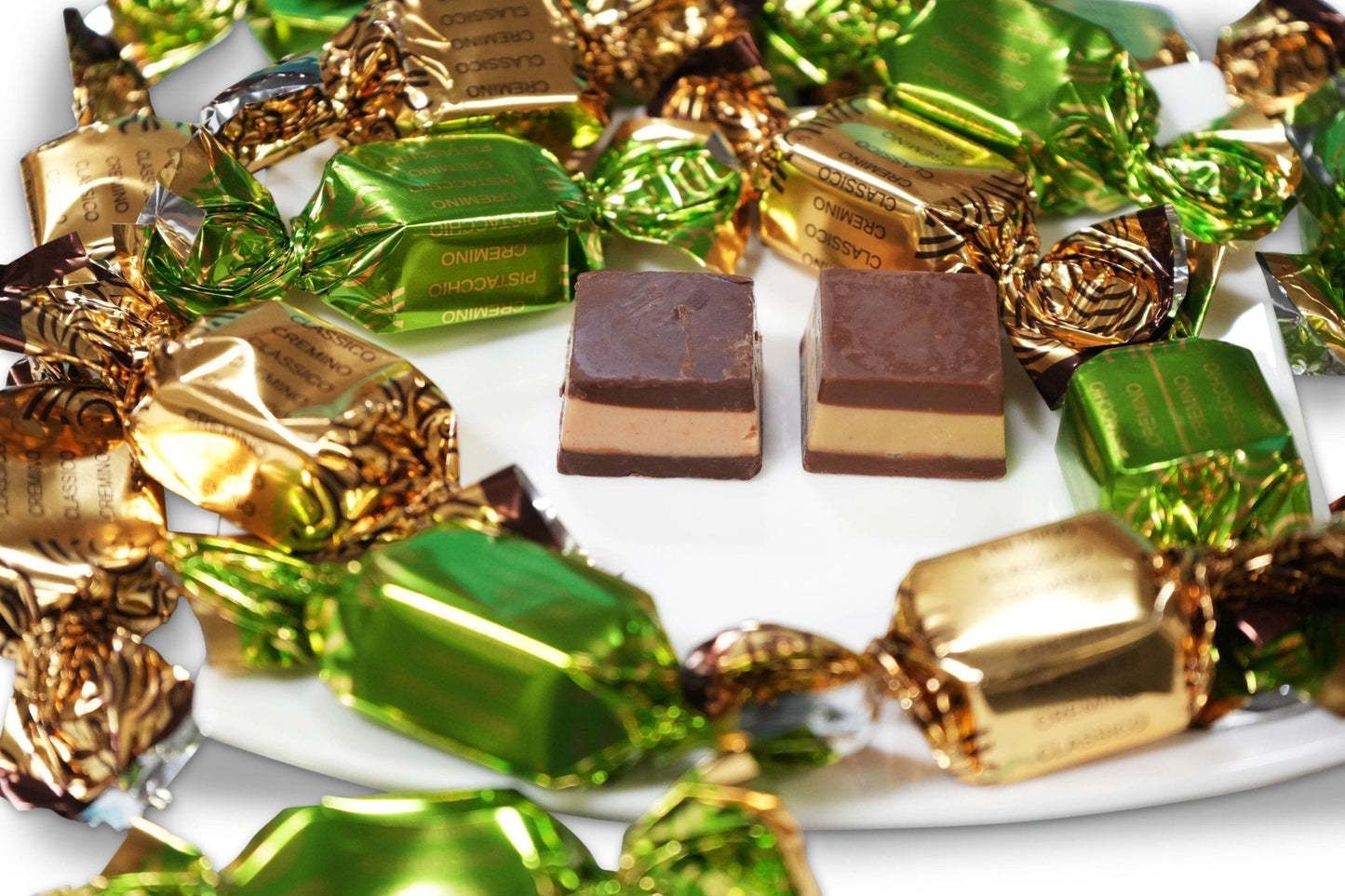 Andy Anand Italian Cremino Chocolate Assortment, 18 pc, 8 oz – Gluten-Free, 60% Cocoa Butter, Authentic Italian, Birthday & Holiday Gift Box - - Food & Beverages > Desserts & Sweets > Chocolate