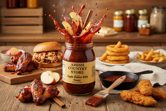 Apple Butter BBQ Sauce Sweet & Tangy Homestyle Barbecue Sauce 16 oz - - canned goods