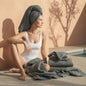 Sedona Australian Cotton Waffle Towels - Charcoal Family Set (Set of 12) - Home - Bath