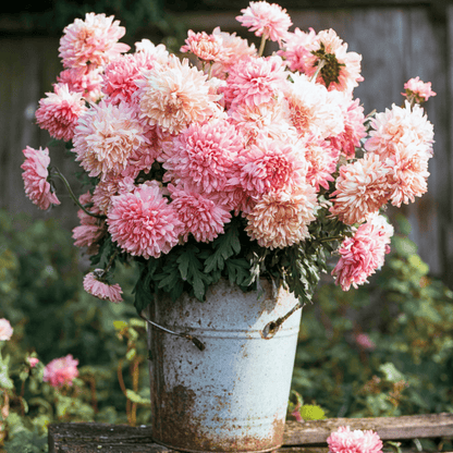 Apricot Paeony Duchess Aster – 50 Seeds - - Seeds