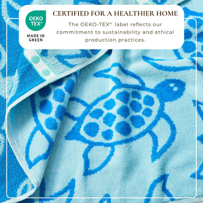 Cotton Velour Beach Towel - Maui Collection - - Beach Towels