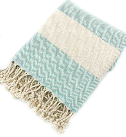 Herringbone Turkish Towel - - Towels