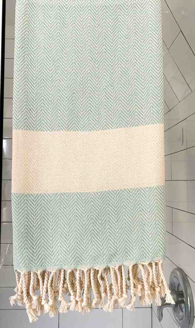 Herringbone Turkish Towel - - Towels