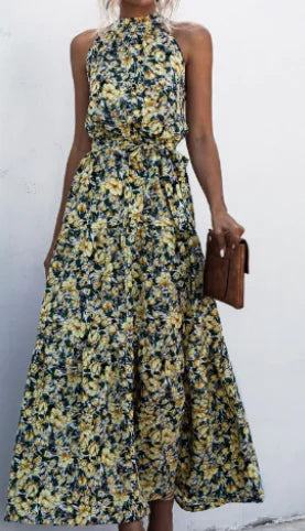 Sleeveless Summer Long Dresses - Kia Day Design