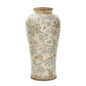 16" Tuscan Ceramic Floral Scroll Urn Vase - - Decor