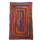 5'x 3'Handmade Braided Cape Cod Coastal Jute Rug - - Decor