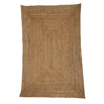 Tan Handwoven Natural Fiber Beacon Jute Rug - - Decor