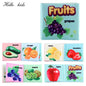 3D Soft Baby Books Activity Quiet Cloth Book Fruit