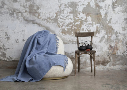 Aksu Brighton Collection Waffle Tv Blanket 130X170 Light Blue Kia Day Design