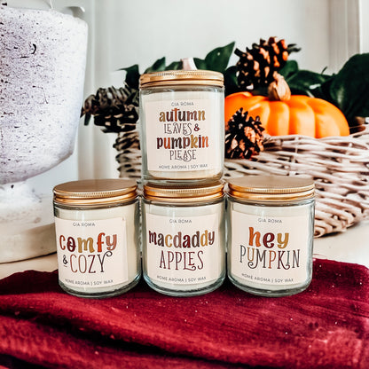 Fresh Macintosh Apple Soy Candle - - candle