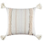 Handmade Boho Macrame Knit Tassel Embroidered Pillow Case Tufting Cushion Cover white beige