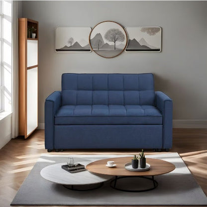 Pull-Out Sofa Bed With Woven Polyester Fabric & Solid Wood Frame - - sofa bed