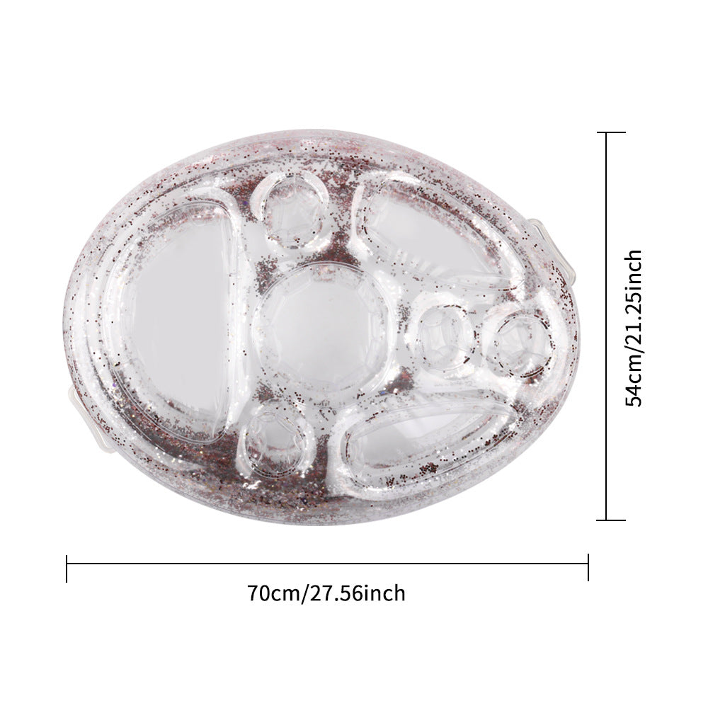Pineapple Pool Drink Holder & Floating Snack Tray - Transparent 1 PCS - pool float