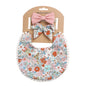 Floral Baby Bib & Headband Combo - DP021 7 - bib set