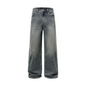 Straight-Leg Denim Jeans - Retro Blue S - jeans