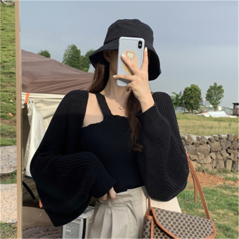 Autumn Chic Loose Knit Cardigan - Black One size - Women's Fashion - Women's Clothing - Sweaters - Cardigans