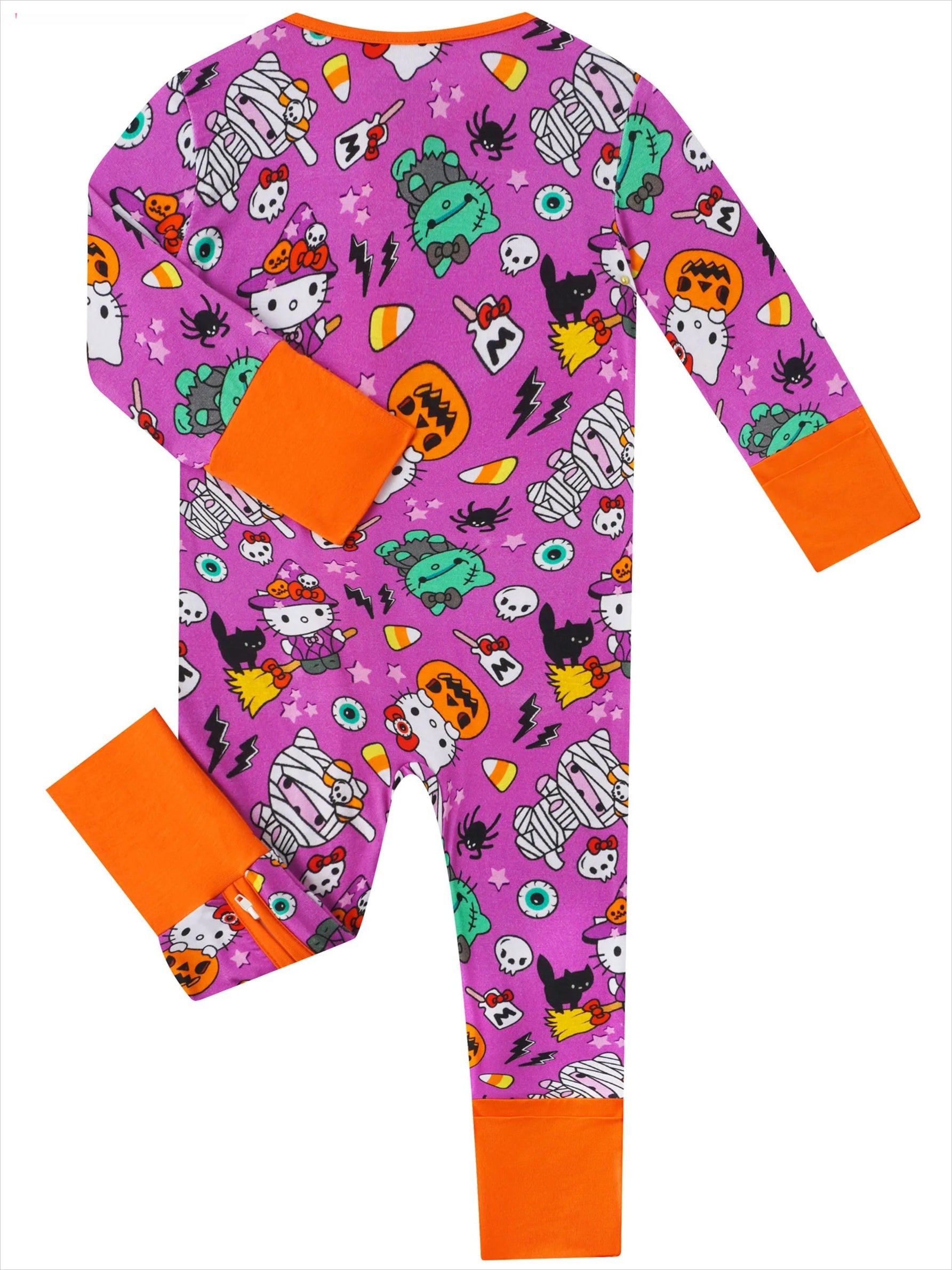 PoshTOT Sanrio Hello Kitty Milk Bamboo Baby Convertible Zippy Romper - - Zippy Romper