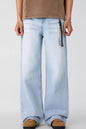 Men's Wide Leg Wash Jeans - Glacier Blue -