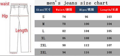 Straight Leg Loose Denim Jeans Streetwear