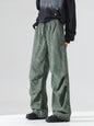 Men's Plus Size Vintage Wash Wide Leg Pants - Sage -